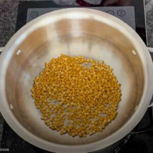 roasting chana dal