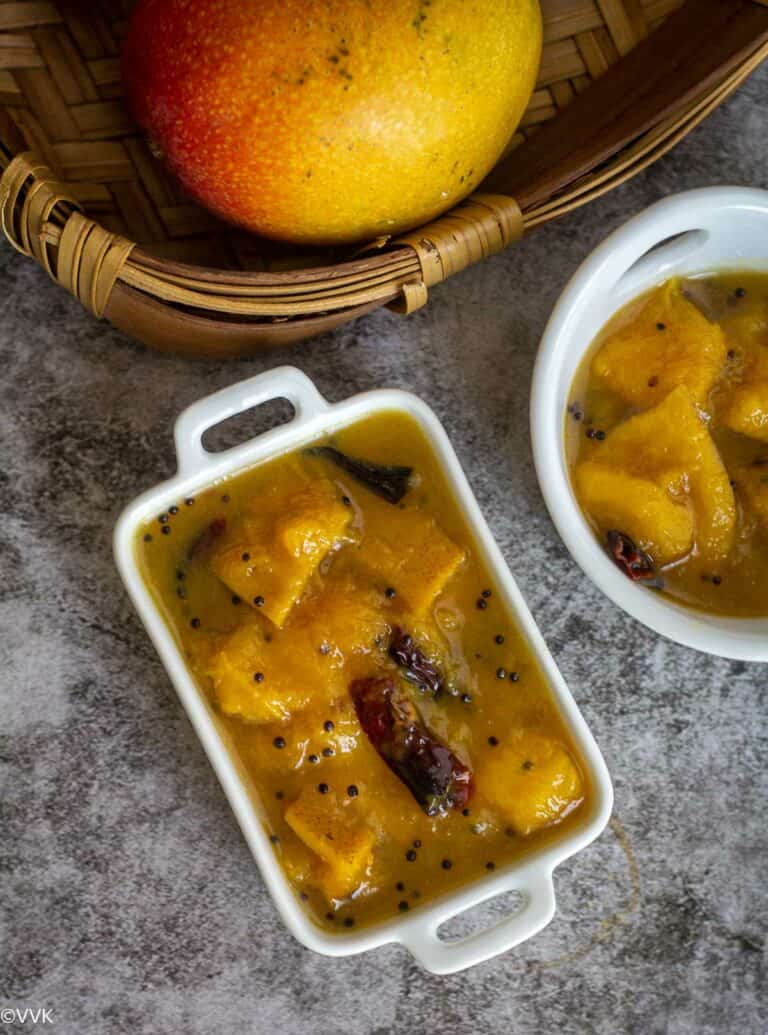 Mango Pachadi | Mambazha Pachadi | Sweet Mango Relish - VVK