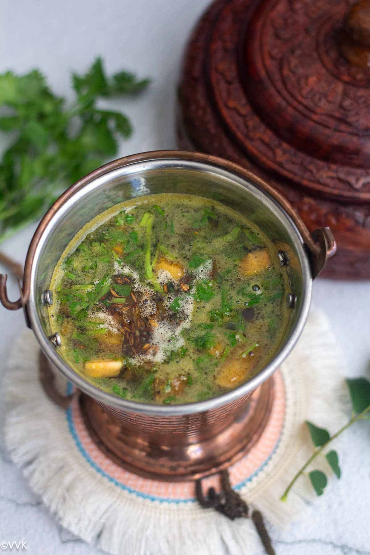 pipli rasam 装在小桶里 