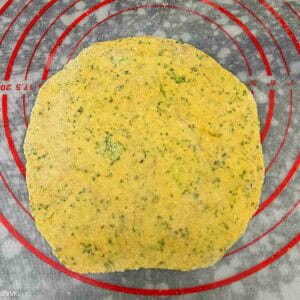 rolled out paratha