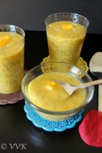 Mango Chia Seed Pudding - Vidhya’s Vegetarian Kitchen