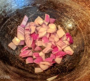 Adding and frying onions