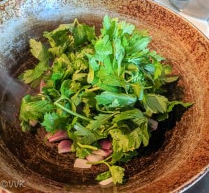 Adding the parsley