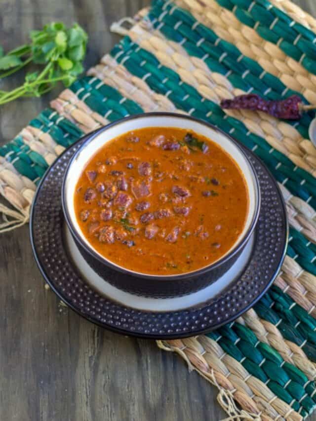 Healthy Red Kidney Beans Curry