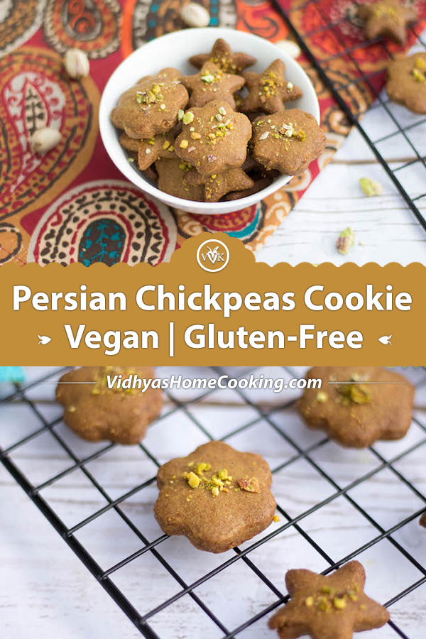 Nan-E Nokhodchi | Persian Chick Pea Cookie with Cardamom and Pistachios