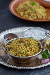 Bhatkal Biryani | Vegetarian Bhatkali Biryani - Vidhya’s Vegetarian Kitchen