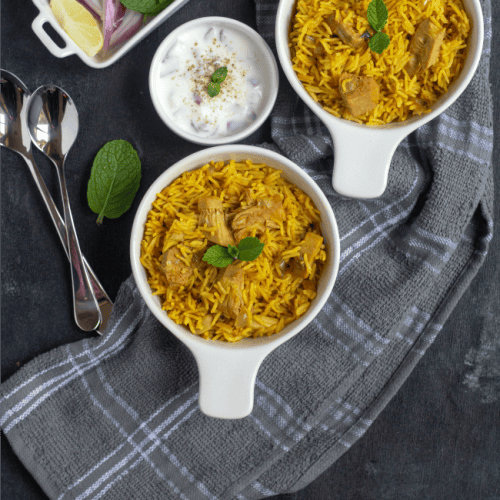 Instant Pot Tender Jackfruit Biryani Recipe