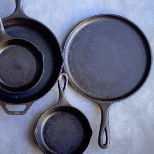 How to Clean & Season Cast Iron Pans - Vidhya’s Vegetarian Kitchen