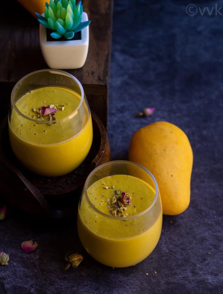 Vegan Mango Lassi | 3 Ingredient Mango Lassi Recipe