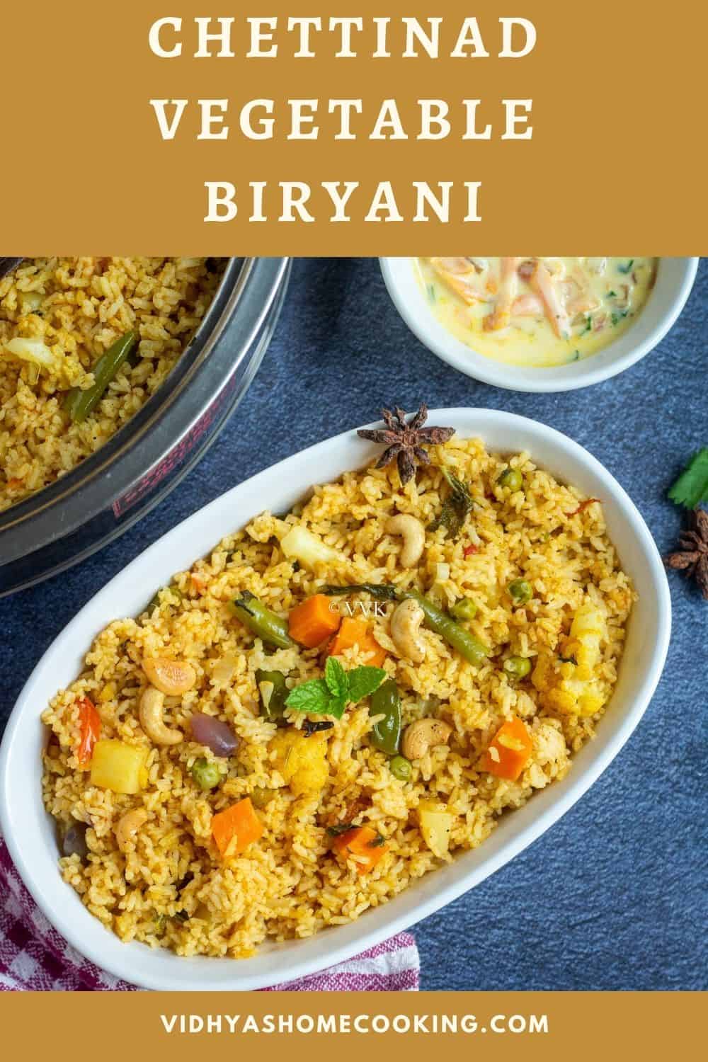 Chettinad Vegetable Biryani ~ Tamil Nadu Special