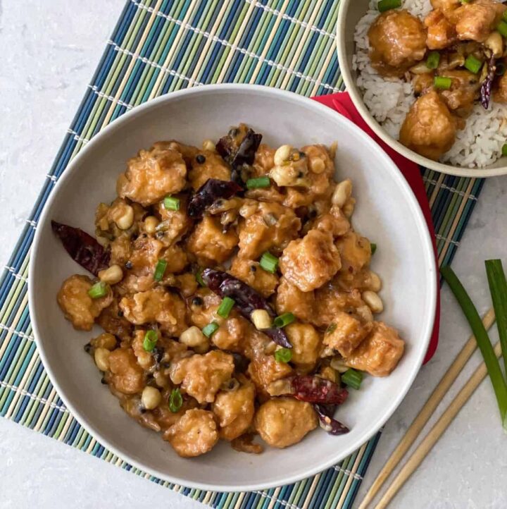 Kung Pao Tofu - Vidhya’s Vegetarian Kitchen