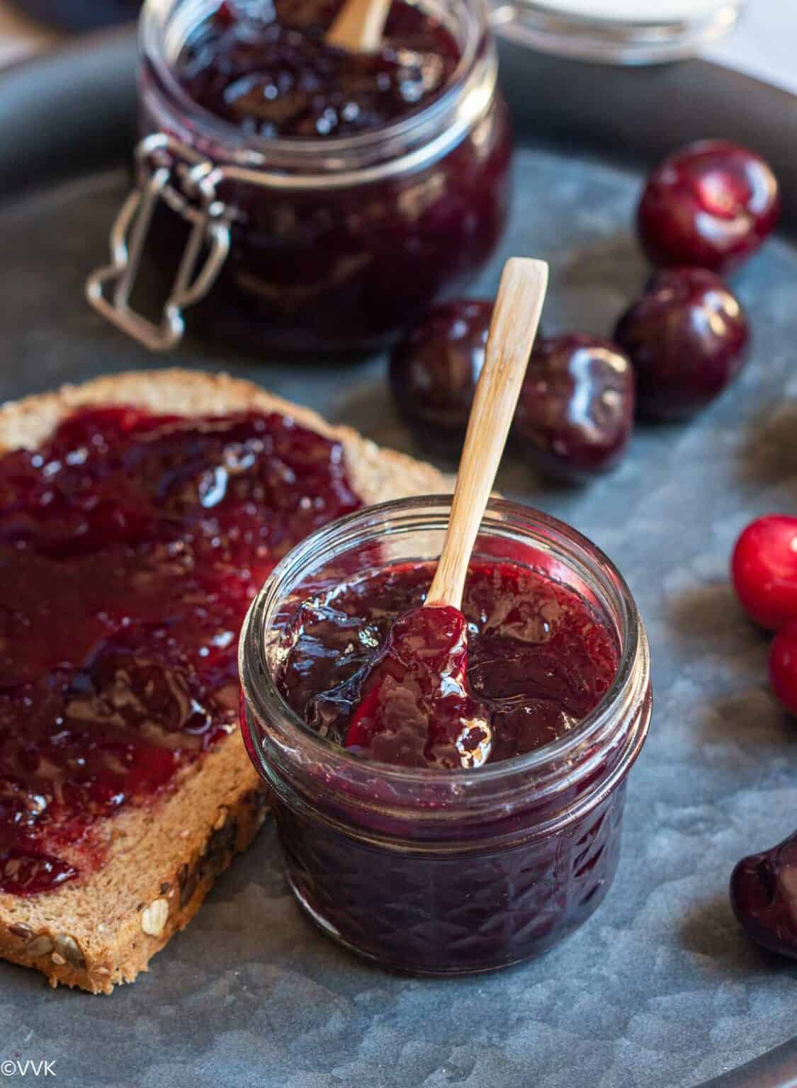 Cherry Jam Without Pectin | Instant Pot Cherry Jam