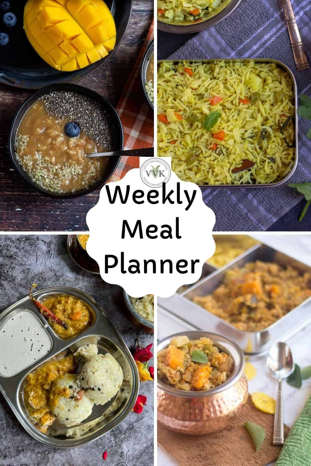 Weekly Vegetarian Navratri- Special Meal Planner - Vidhya’s Vegetarian ...