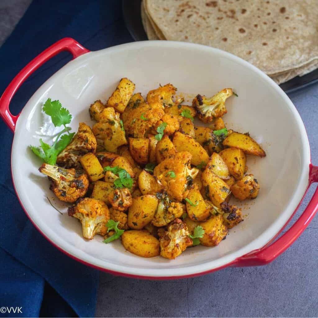 Easy Air Fryer Aloo Gobi | Indian-Style Roasted Potatoes And Cauliflower