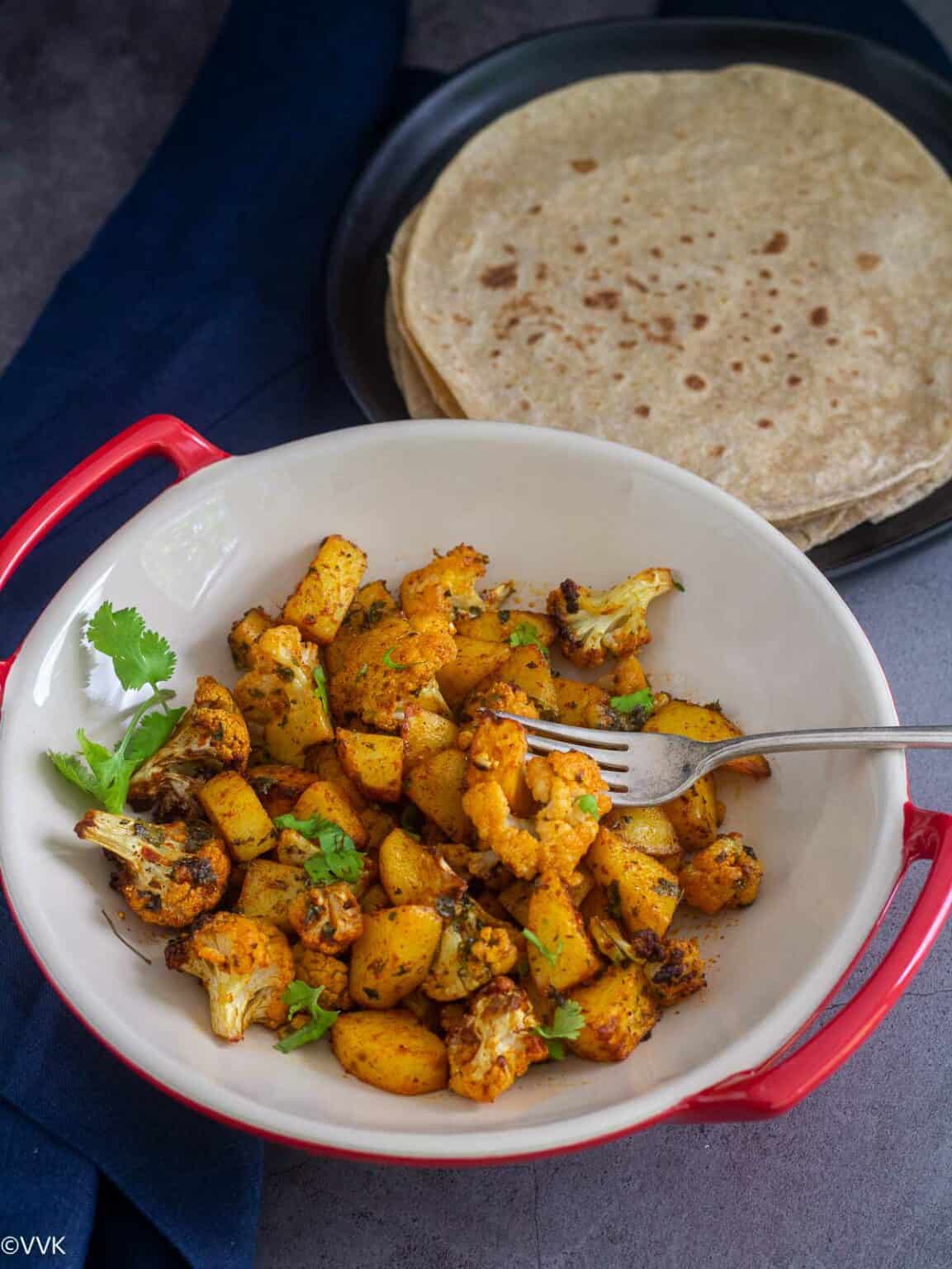 Easy Air Fryer Aloo Gobi | Indian-Style Roasted Potatoes and Cauliflower