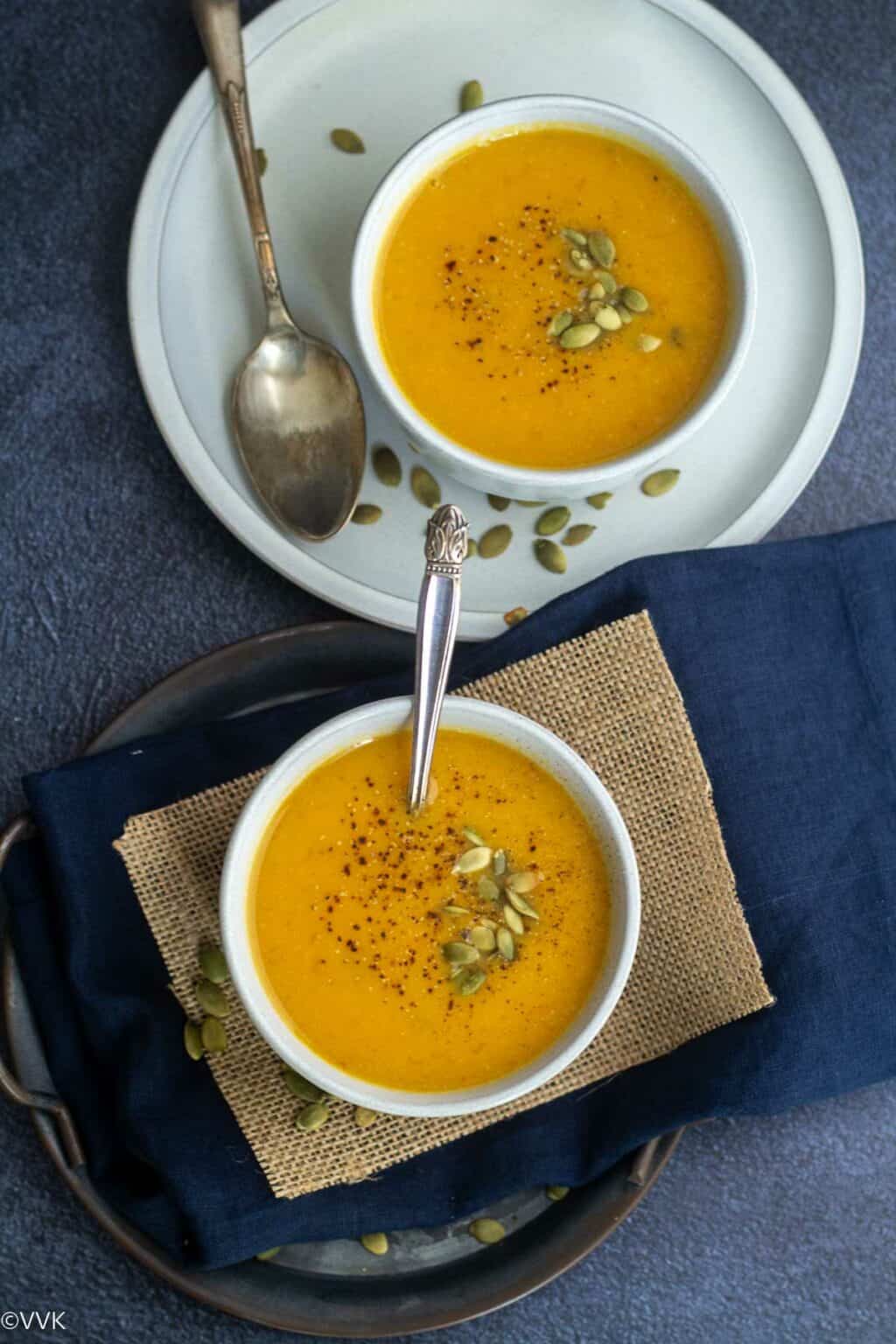 Easy Pumpkin Soup - Vidhya's Home Cooking