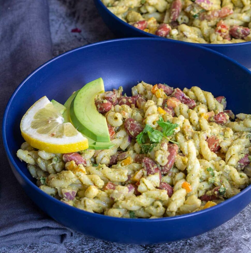 easy-vegetarian-taco-pasta-salad