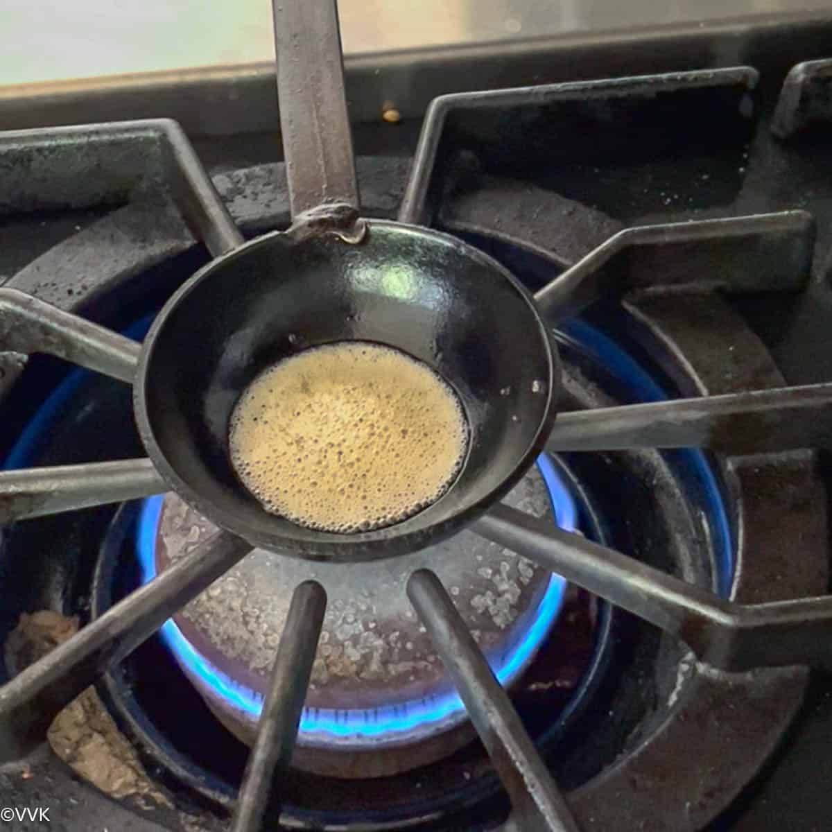 tempering the rasam