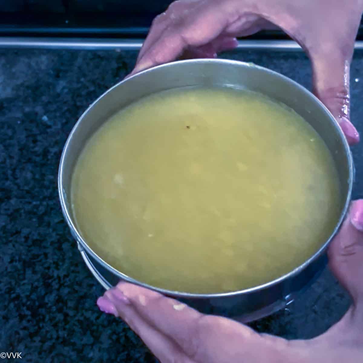 mashed mango and dal mix