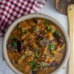 brinjal rasavangi with text overlay for pinterest