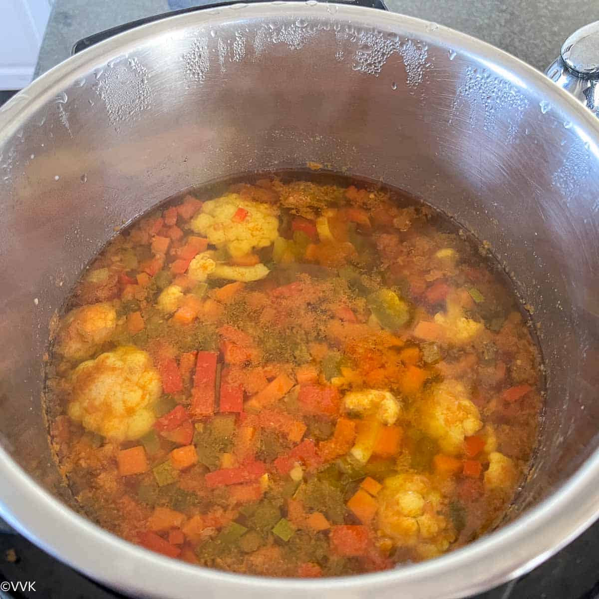 cooked soup