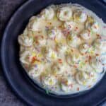 square image of carrot cake