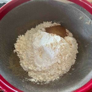 adding dry ingredients